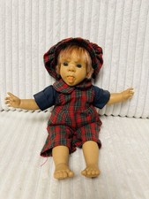 Art Marca Spain Expressions Doll with Dungarees, Cap & Shirt 14 Inches Tall