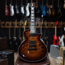 ESP E-II Eclipse Fishman Guitar w/ Case – Tiger Eye Sunburst (B-stock )