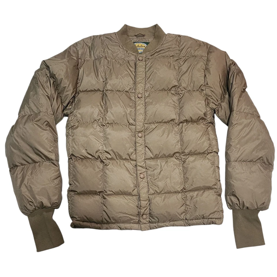 Cabelas Goose Down Quilted Puffer Outfit Set Tan Youth Outdoor Hunting Size S - Image 2 of 4