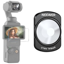 NEEWER Spiral Halo Prism Lens Filter DJI Osmo Pocket 3/4, Magnetic, HD, FL-C35