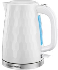 Russell Hobbs 26051 Honeycomb Kettle 1.7L &ndash; Fast Boil, White, BPA-Free, UK Plug