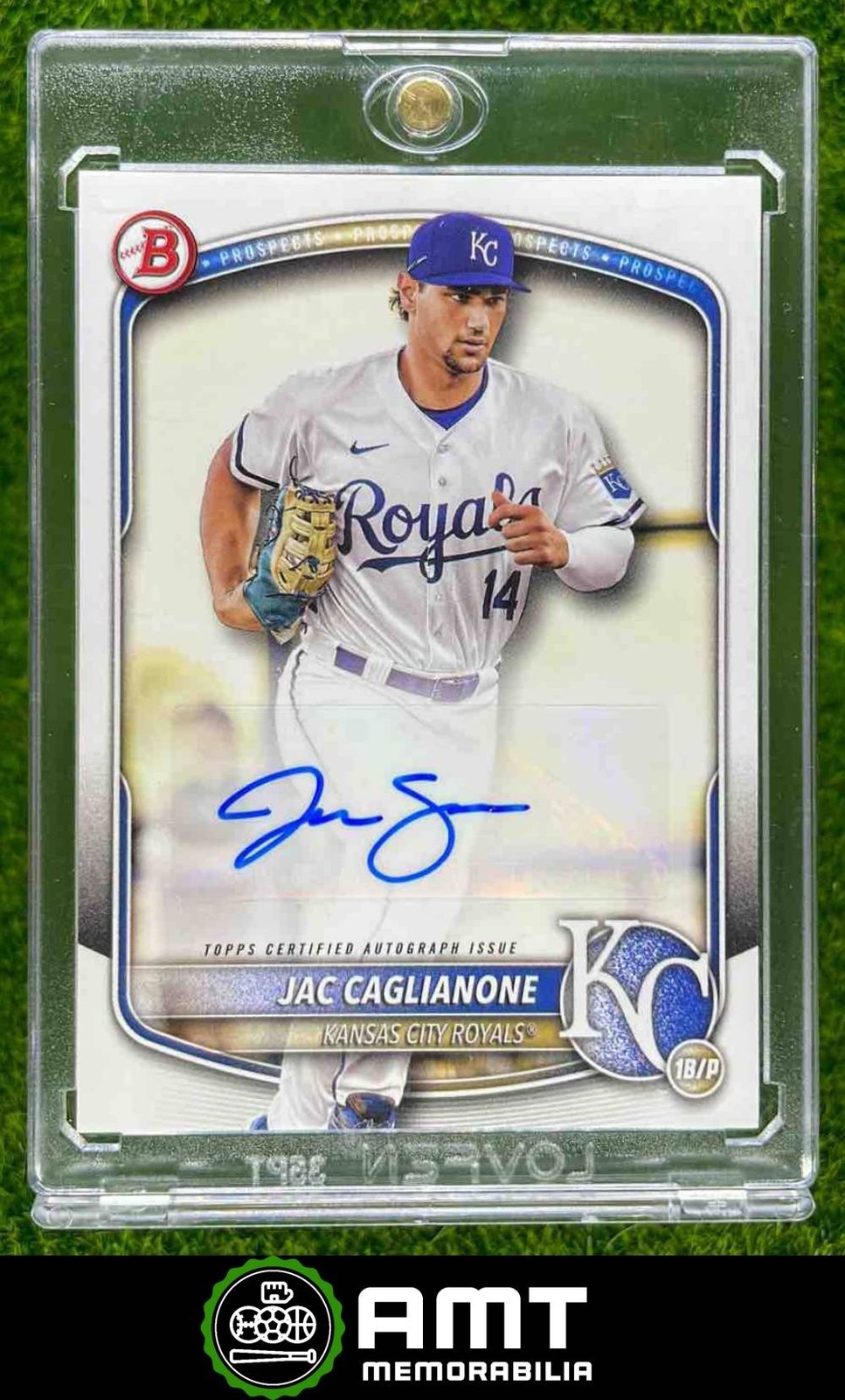 Jac Caglianone Auto 2025 Bowman Prospect Kansas City Royals #BPA-JC