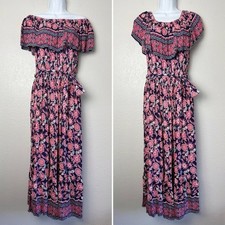 Margaux Riviera off shoulder maxi dress bohemian cottage core M