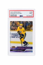 2023 Upper Deck Spencer Stastney Clear Cut Young Guns #238 Rookie (RC) PSA 9