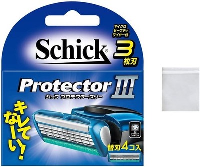 Schick Protector Three 3-Blade Replacement Blades (Pack of 4)