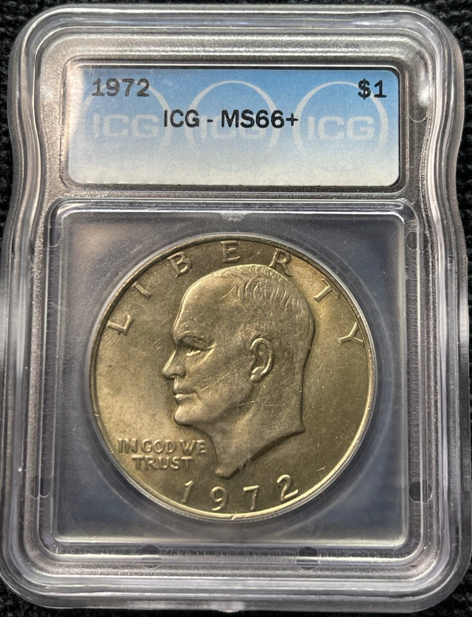 MS 66 分级1972 艾森豪威尔美元硬币(1971-1978) | eBay