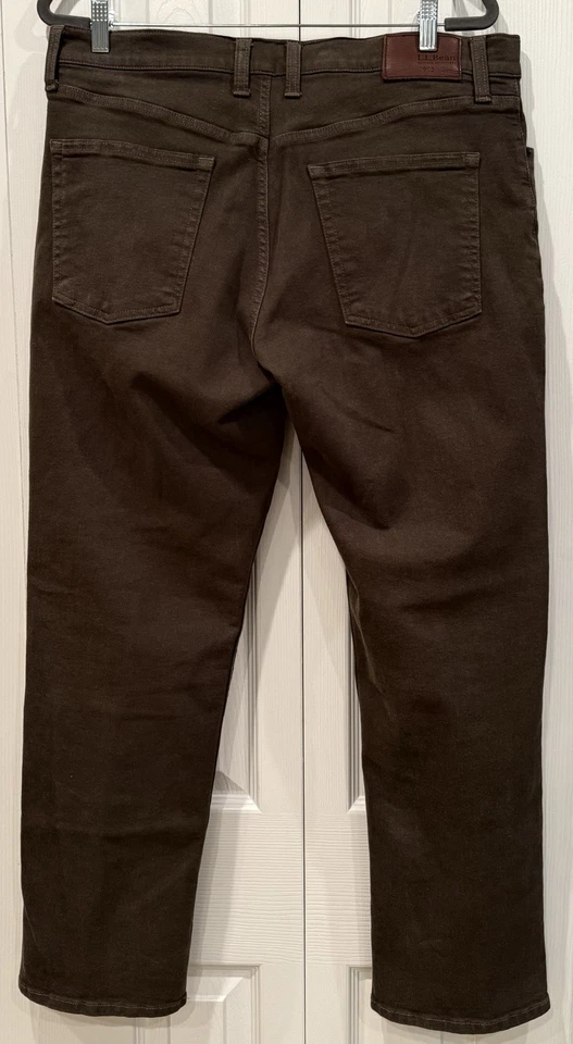 LL Bean Relaxed Brown Denim Cotton Jeans Mens 36 x 30 - Image 3 of 3