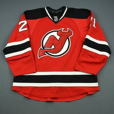 2013-14 Andrei Loktionov New Jersey Devils Game Used Worn Hockey Jersey MeiGray