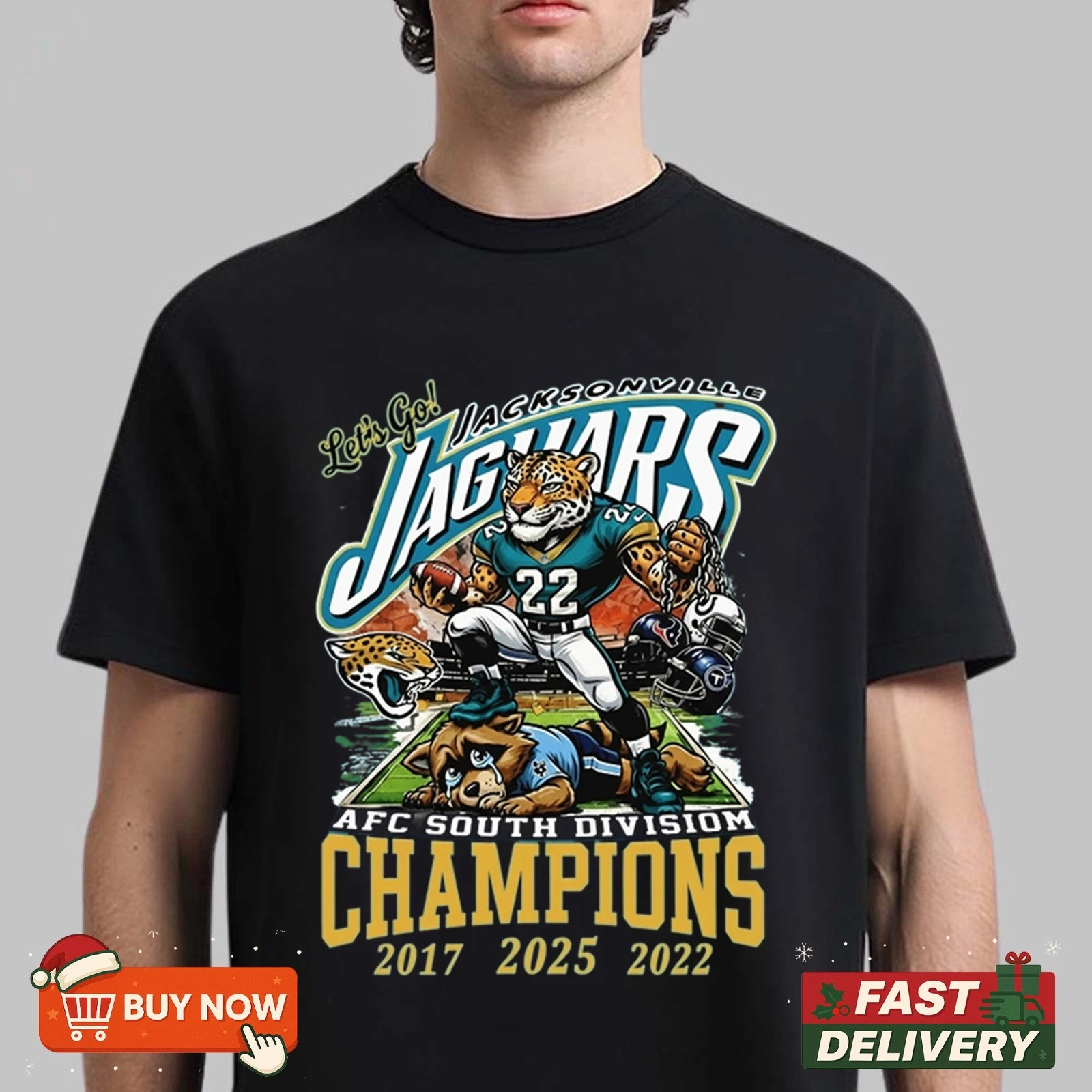 Jacksonville Jaguars AFC South Champions 2025 TShirt