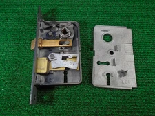 RUSSELL ERWIN #351 FRENCH MORTISE LOCK w/KEY, 1 1/2" BS, 5 1/4" FACE  (40482)