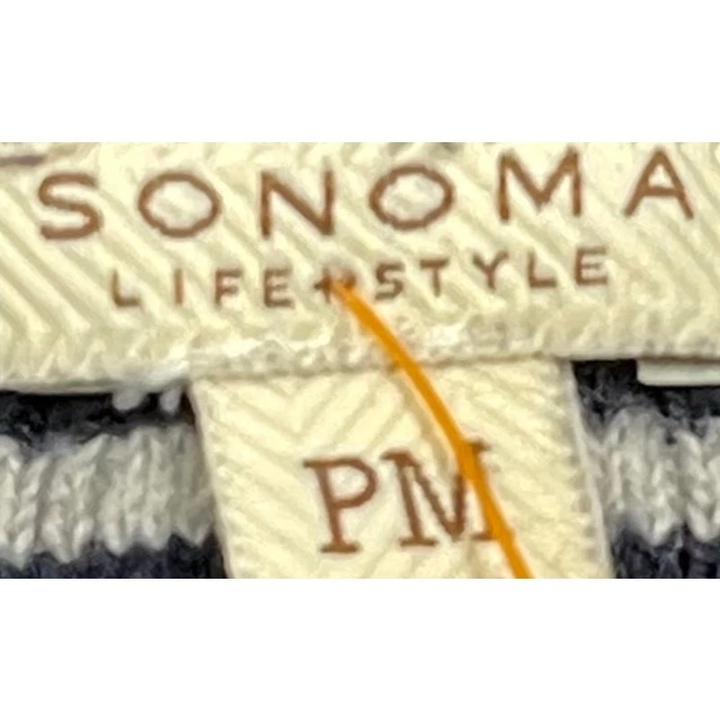 Suéter Sonoma Mujer Talla M Pequeño Azul Rayas Manga Larga Mezcla Algodón PILLING Foto 4 de 4