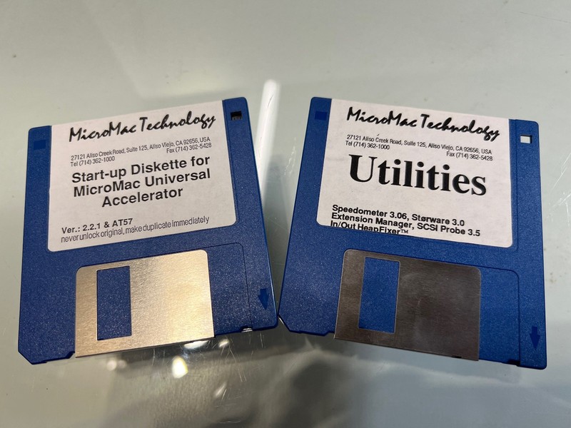 MicroMac Technology Universal Accelerator Utility v2.2 (Mac OS) floppy disk
