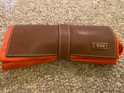 Tumi Just In Case Roll Up Tote Bag Burnt Orange NWOT