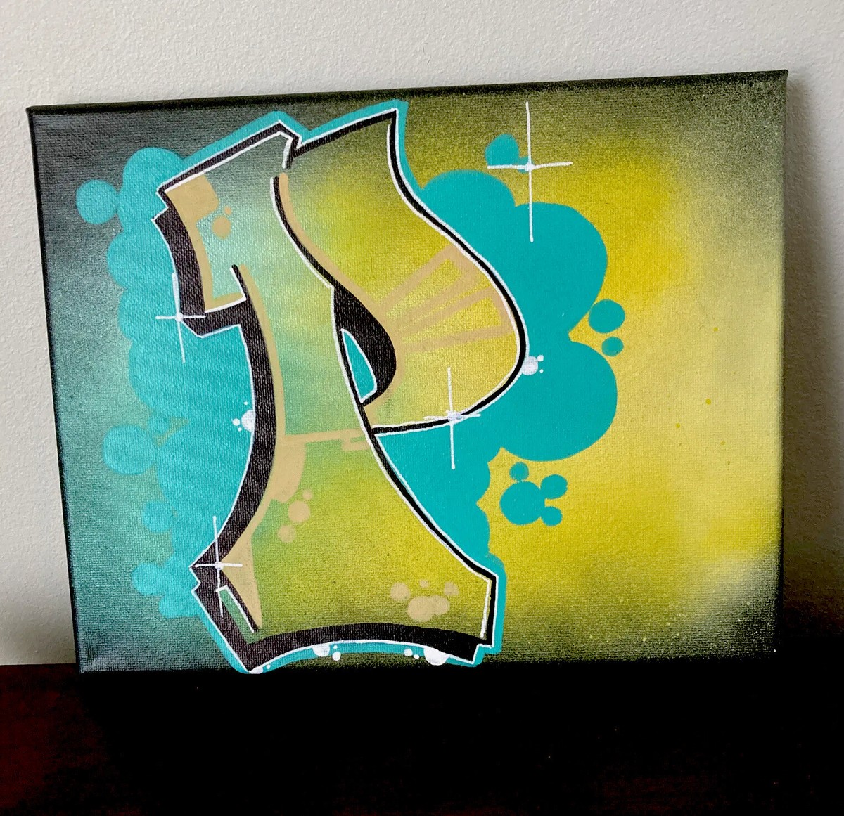 Graffiti “P” 8 x 10 spray paint and marker Art on Canvas Graffiti “P” 8 x 10 spray paint and marker Art on Canvas