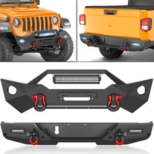 Rear Or Stubby Front Bumper With D-rings For 2020-2024 2025 Jeep Gladiator JT