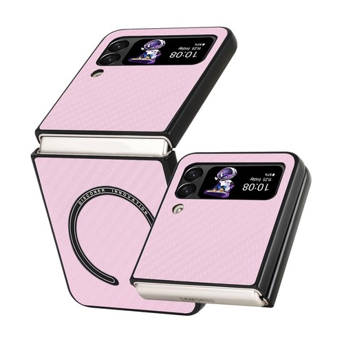 Für Samsung Galaxy Z Flip4 5G MagSafe Magnetic Kohlefaser Handy Tasche Etuis Neu - Zdjęcie 2 z 6