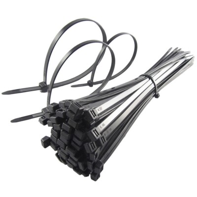 Kabelbinder 3,6 mm x 200 mm schwarz Zip kurz Kabelbinder Wraps stark Nylon Pack 1000