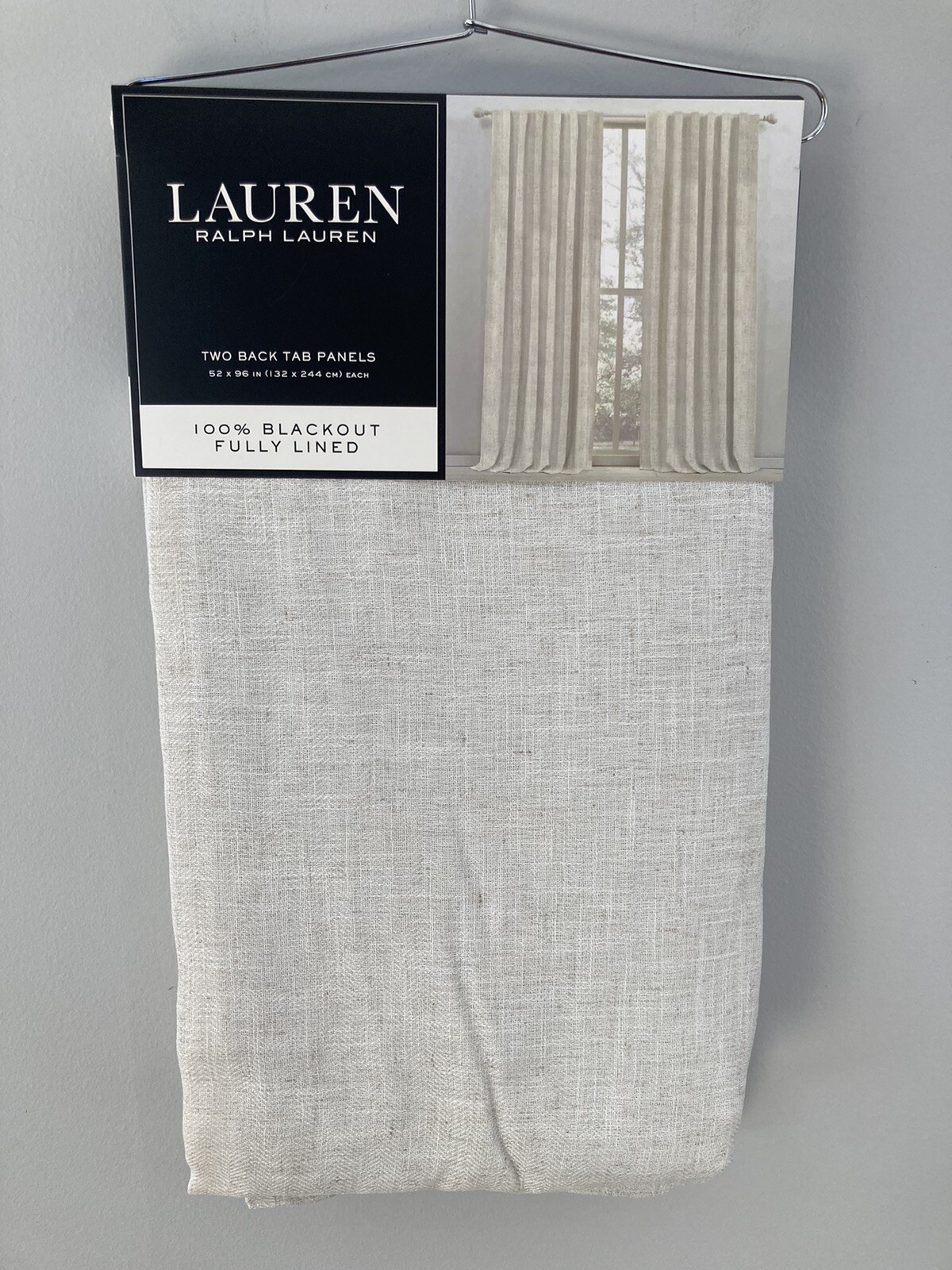 ralph lauren blackout curtains linen herringbone
