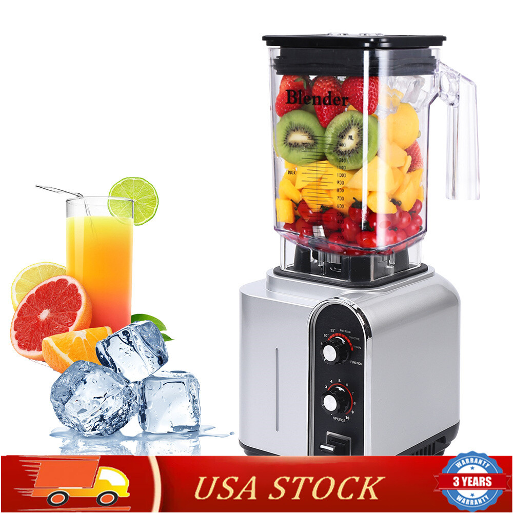 2200W Commercial Blender for Heavy Duty Smoothies Juices and Shakes