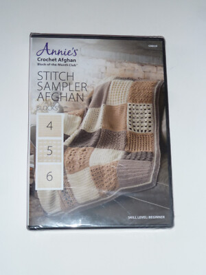 Annie's Crochet Afghan: Stitch Sampler Afghan Blocks 4-6 DVD sewing craft NEW!