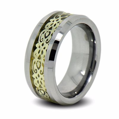 UK Größe N Titan Ring keltisches Muster Herren oder Damen Comfort Fit