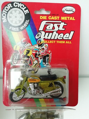 Yatming Fast Wheel Motorcycle Motorbike HONDA On Card Yat Ming