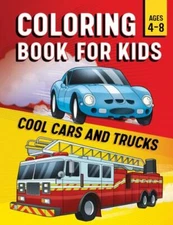 Coloring Book for Kids: Cool Cars & Trucks 9781638079408 by Rockridge Press
