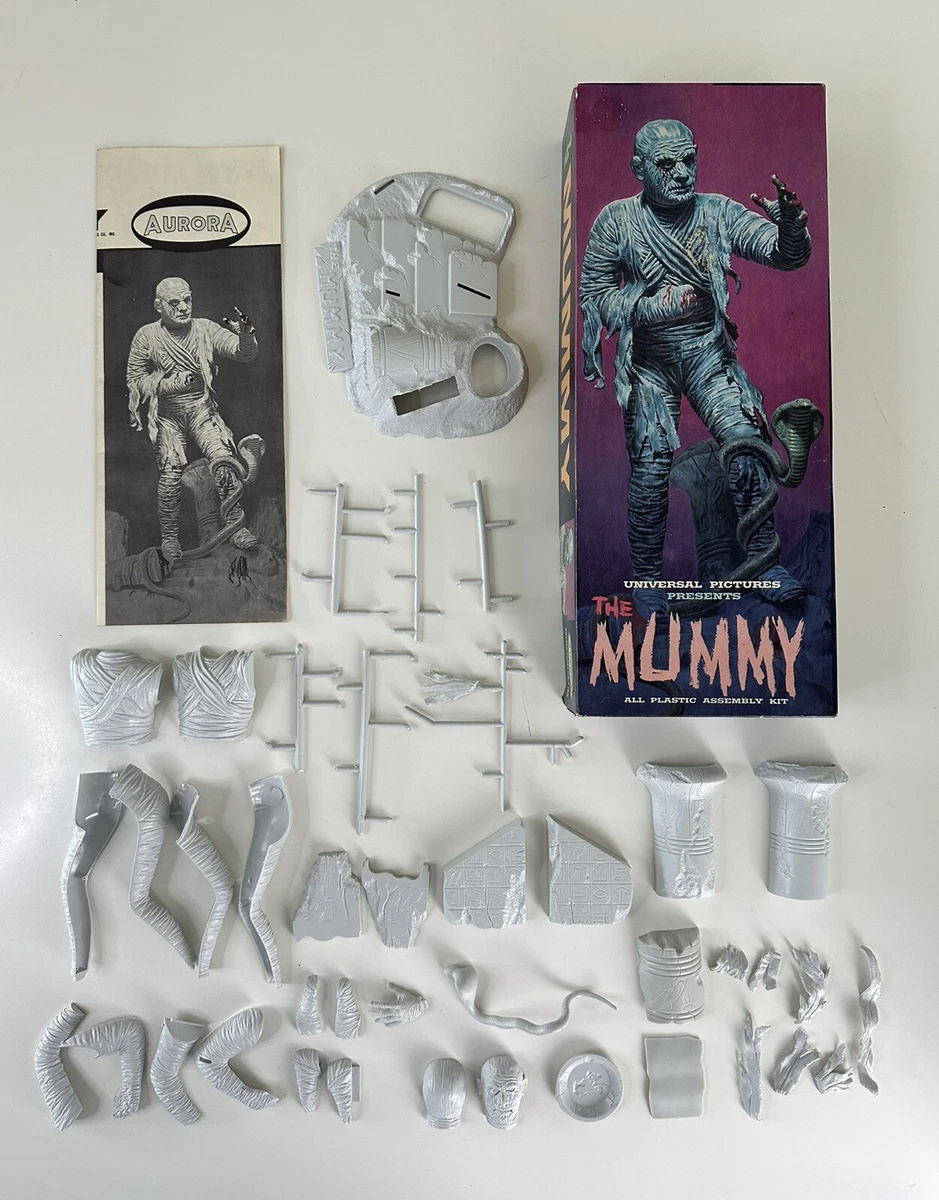 Original 1963 Aurora MUMMY Model Kit 427-98 Complete Unbuilt Universal Monster