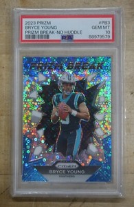 2023 Panini  Bryce Young Prizm Break No Huddle  #PB-3 PSA 10 Panthers FOOTBALL