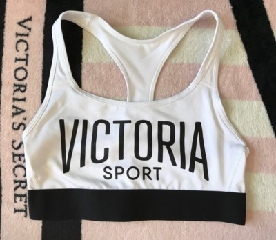 Victoria's Secret Sport White Black Victoria Sport Player Racerback