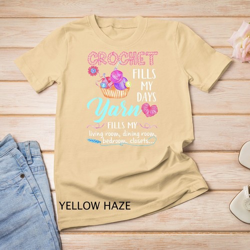 Camiseta Unisex Crochet Yarn Fills My Days - Imagen 17 de 17
