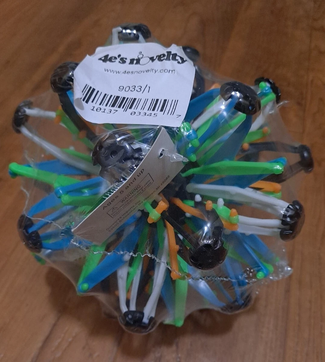 4E's Novelty Expandable Ball, Plastic Sensory Sphere for Kids and