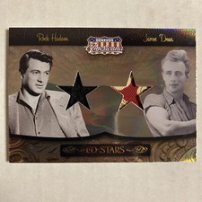 2008 Donruss Americana James Dean Rock Hudson Co-Stars Material 23/50 AD Corner