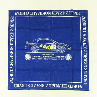 スバル　SUBARU クッション　made in Jamaica GOODS] 1995-1996 Subaru Impreza 555 WRC bandana handkerchief GC8