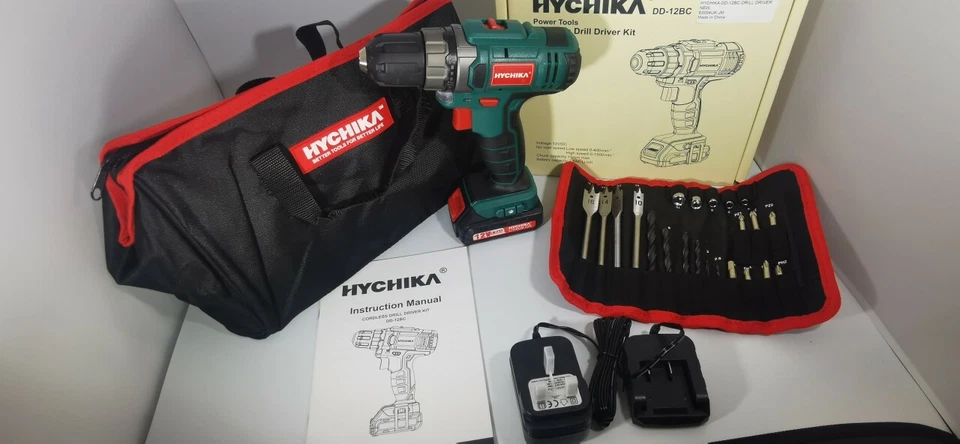 HYCHIKA 12V Cordless Drill Screwdriver 2 Speeds with 1500mAh Battery & Charger - Image 4 of 4