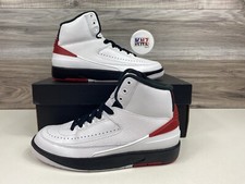 Nike Air Jordan 2 Retro White Varsity Red Black GS Women's sizes - DX2591 106