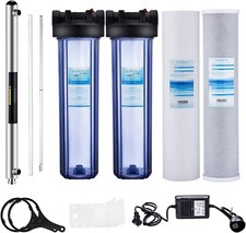 Geekpure 3 Stage Whole House Water Filter System w/ Housing PP and Carbon Filter