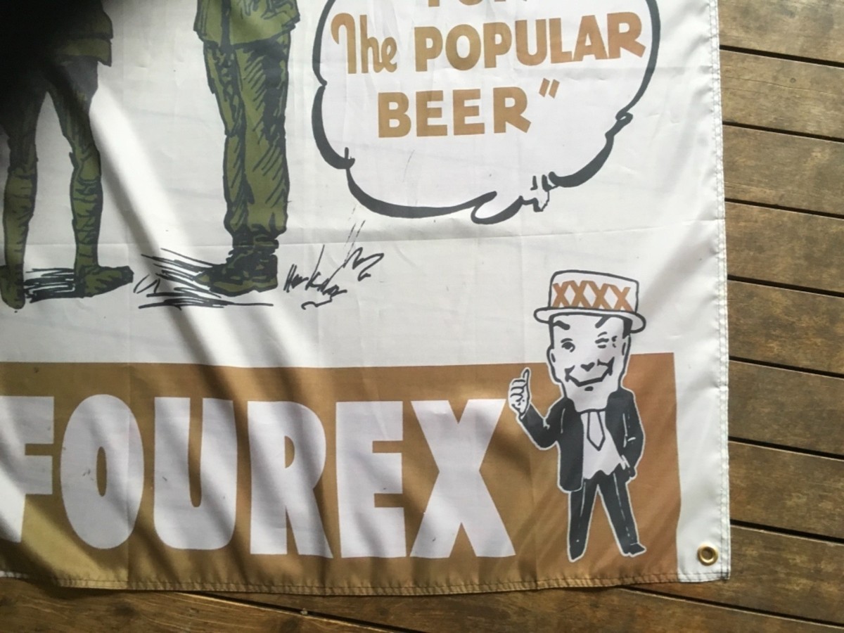 World war 2 xxxx fourex beer bar man cave flags home decor ideas australian  army | eBay
