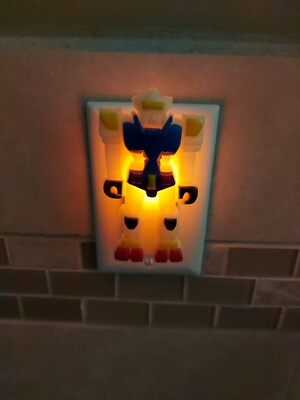 Vintage Jelin Robot Night Light Knockoff Transformers Or Voltron  WORKS!!