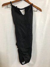Women  s Missy Black Swimsuit Time And Tru Adjustable Tie 1 pc Bikini NEW M,L