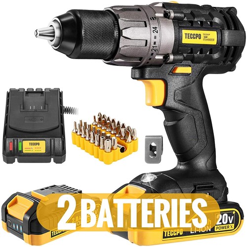 Taladro Inalámbrico con 20V Taladro, cargador rápido 2.0A \u0026 530 en libras  De Torque | eBay