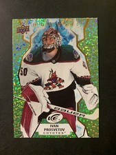 Ivan Prosvetov 2021-22 Upper Deck Ice Hockey Green Parallel #110 Rookie