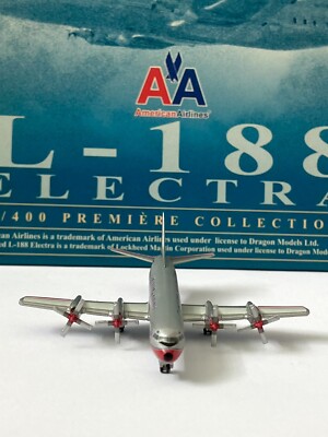 American Airlines Lockheed L-188 Electra 1:400 Plane Model Dragon