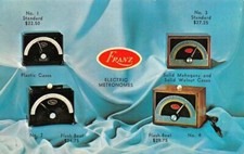 NEW HAVEN, CT Connecticut FRANZ ELECTRIC METRONOMES Advertising Card
