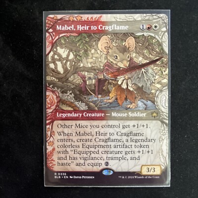 Mabel, Heir to Cragflame - #336 - Showcase - Rare - Magic MTG - Bloomburrow  BLB | eBay