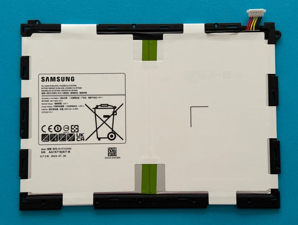 BATERÍA ORIGINAL SAMSUNG GALAXY TAB A 9.7 EB-BT550ABE SM-T550 SM-T555 6000mAh  Foto 3 de 4