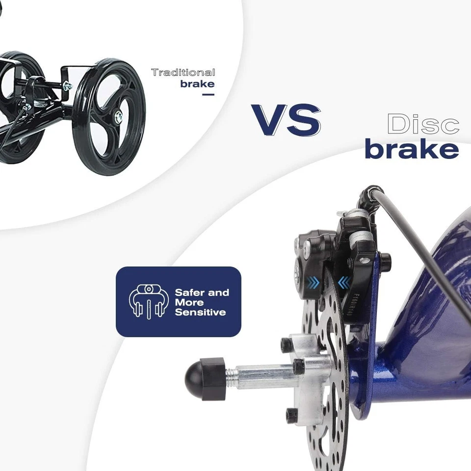 Amortiguador OasisSpace 2025 todo terreno rodillera scooter - ruedas de 12 pulgadas Foto 4 de 4