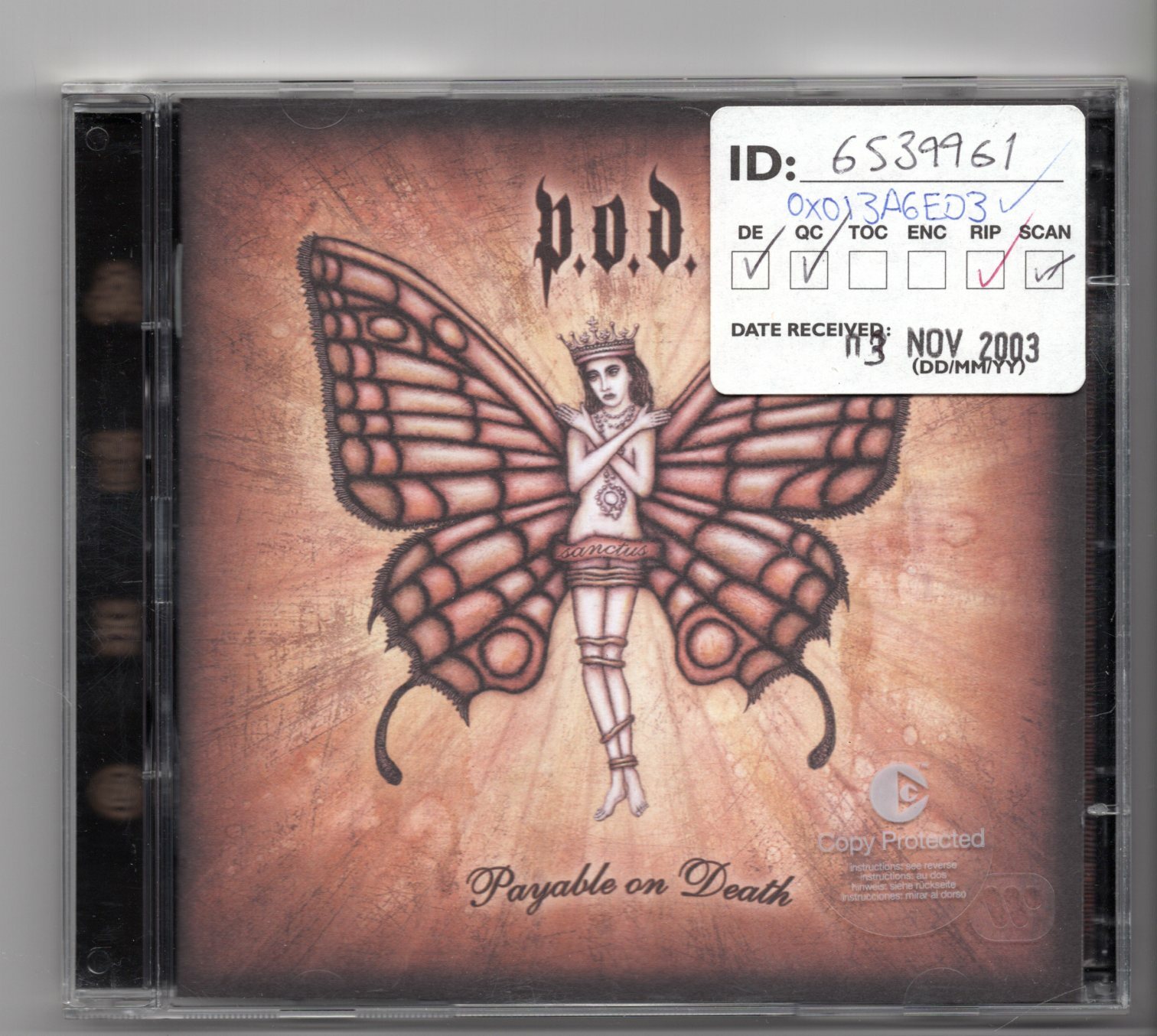 (JG240) P.O.D., Payable On Death - 2003 CD + DVD