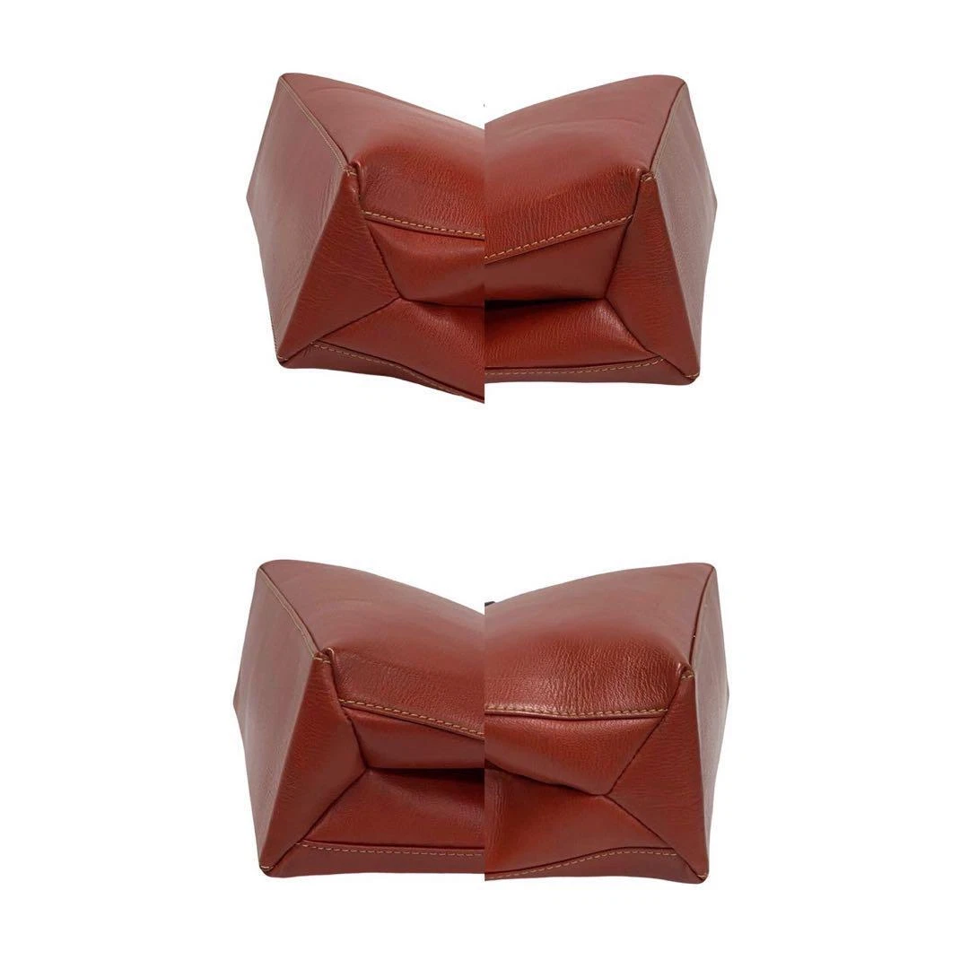 Borsa donna vintage Loewe Loe Berrus Sques pelle 2 vie tracolla rossa nera limitata