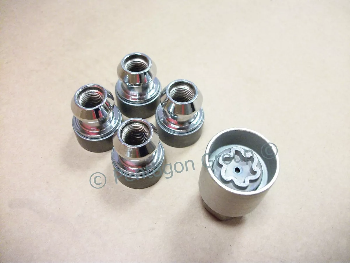 New Genuine Nissan Qashqai Set Of 4 Locking Wheel Nuts Bolts